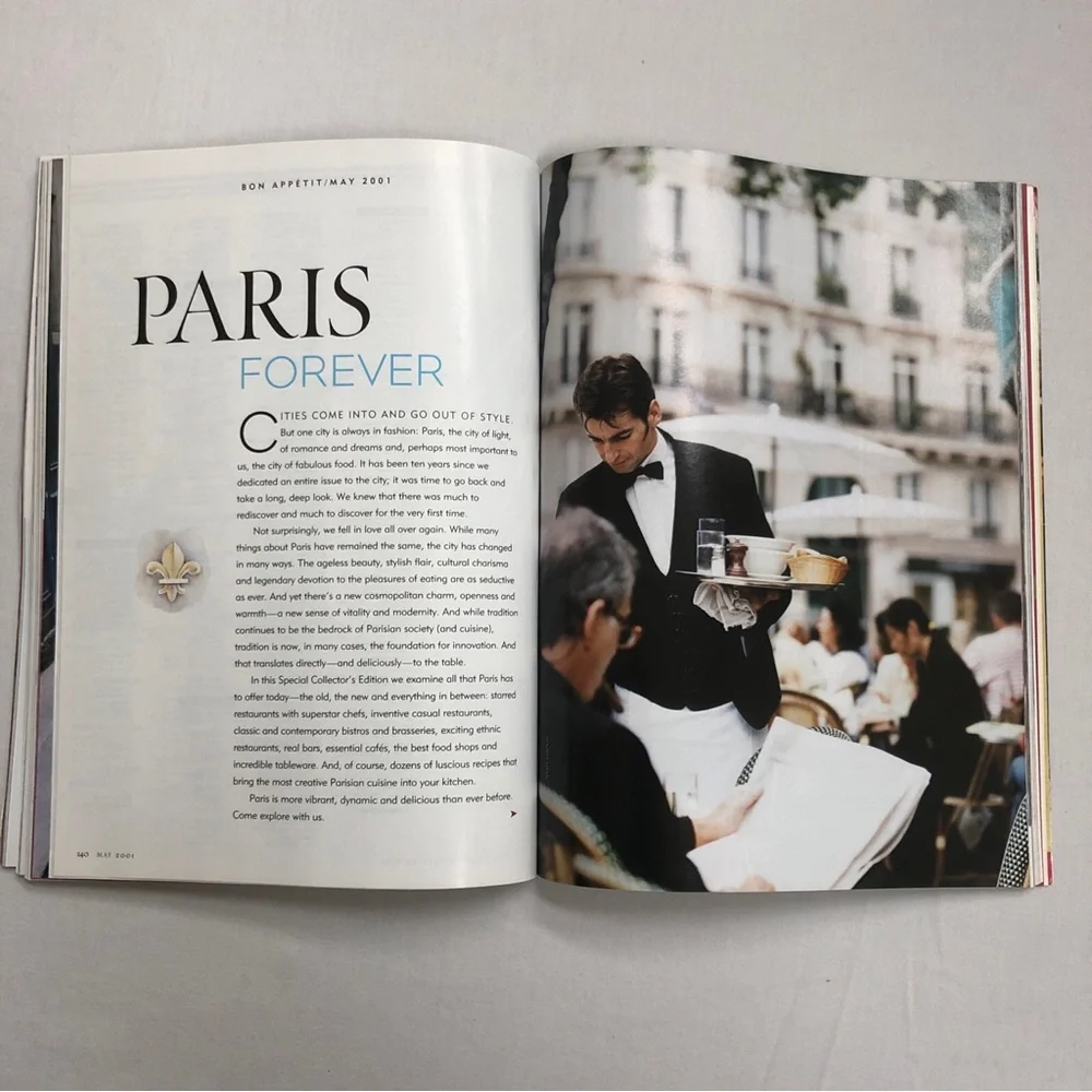 Bon Appetit Paris Special Collector's Edition May 2001 Vol 46 No 5 Recipes